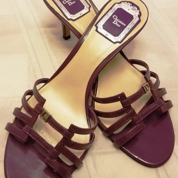 EUC.Beautiful Chistian Dior Sandals All Leather 8M - Picture 1 of 8